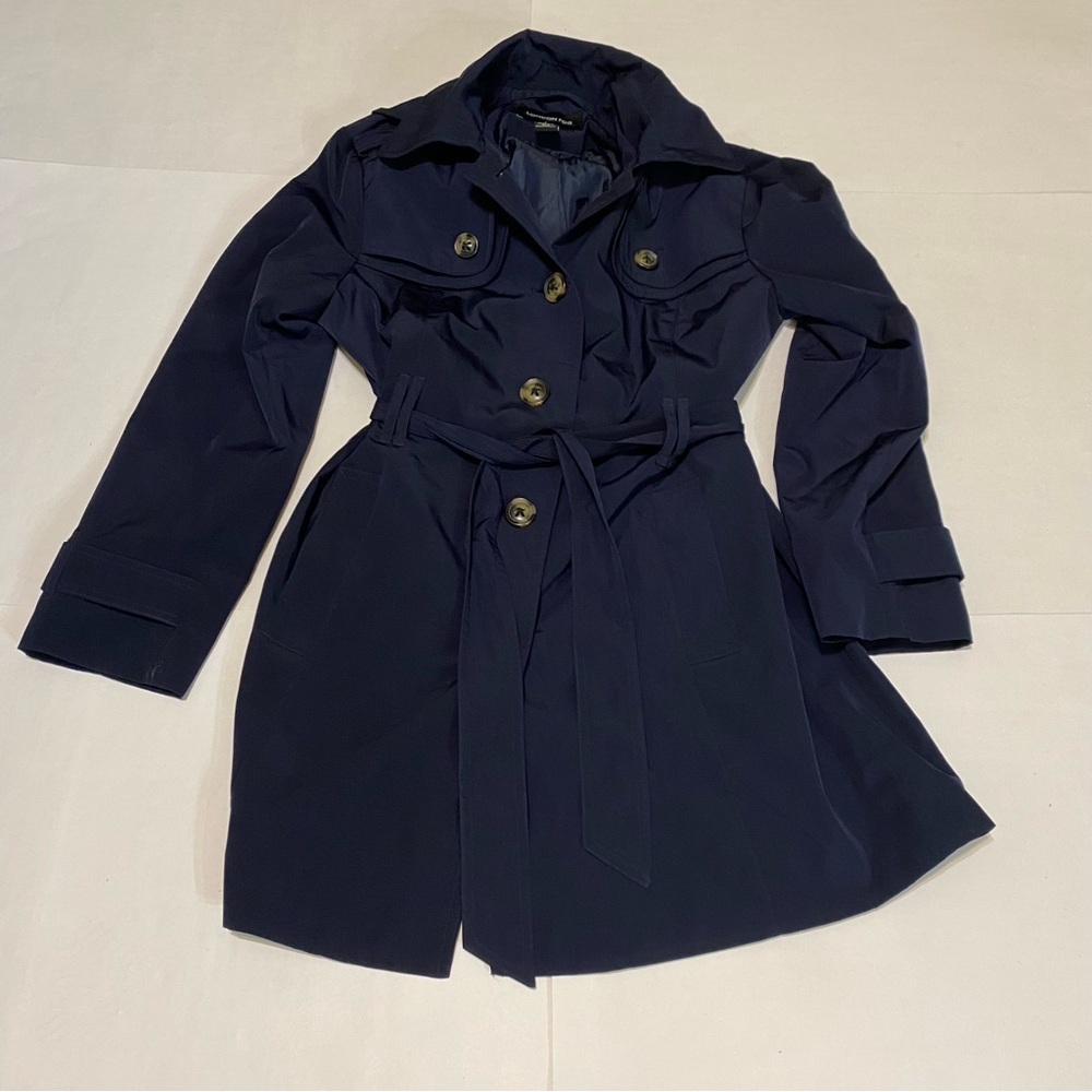 London Fog Dark Blue Trench Coat